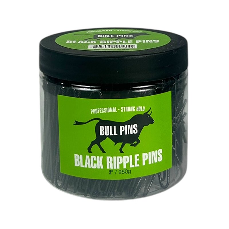 Bull Pins Ripple Pins 2" Black 250g Tub - 349R03
