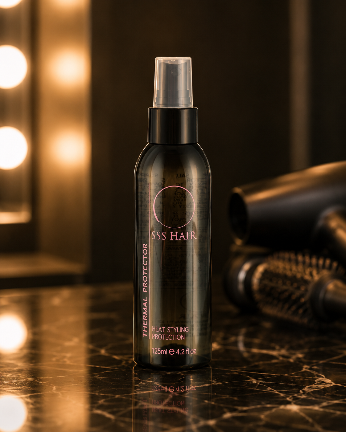 SSS Heat Protectant Spray for Blow Drying, Straightening & Curling | UV & Thermal Protection