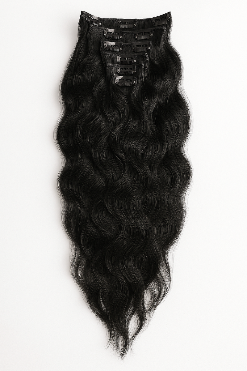 Clip In Hair Extensions 20”/50Cm Full Head 7 Piece 100% Human Remy Hair 150G