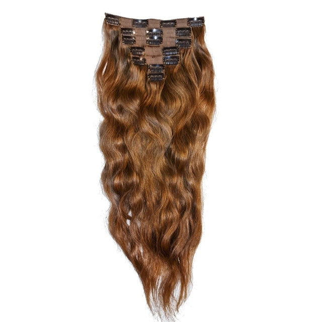 Clip In Hair Extensions 20”/50Cm Full Head 7 Piece 100% Human Remy Hair 150G