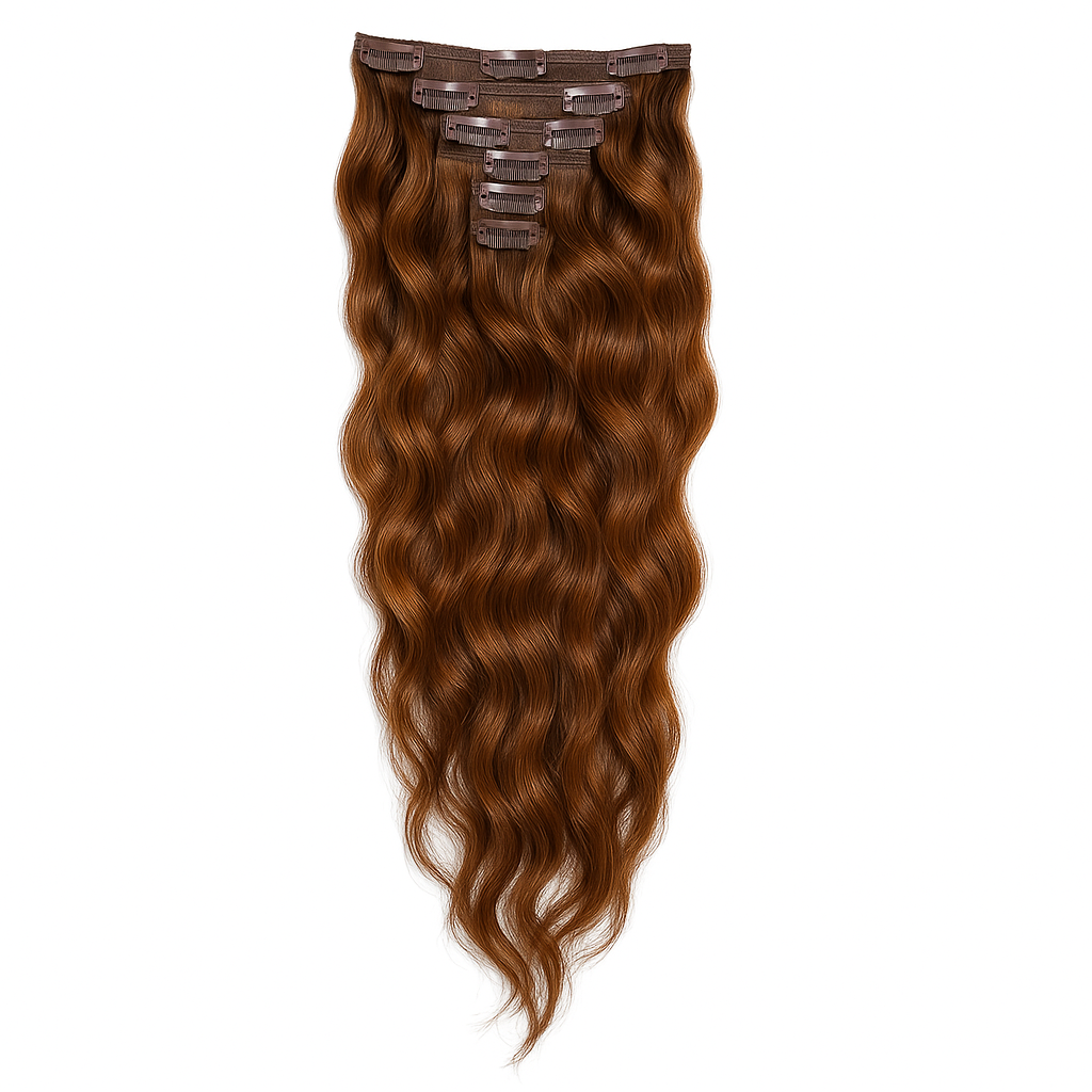 Clip In Hair Extensions 20”/50Cm Full Head 7 Piece 100% Human Remy Hair 150G