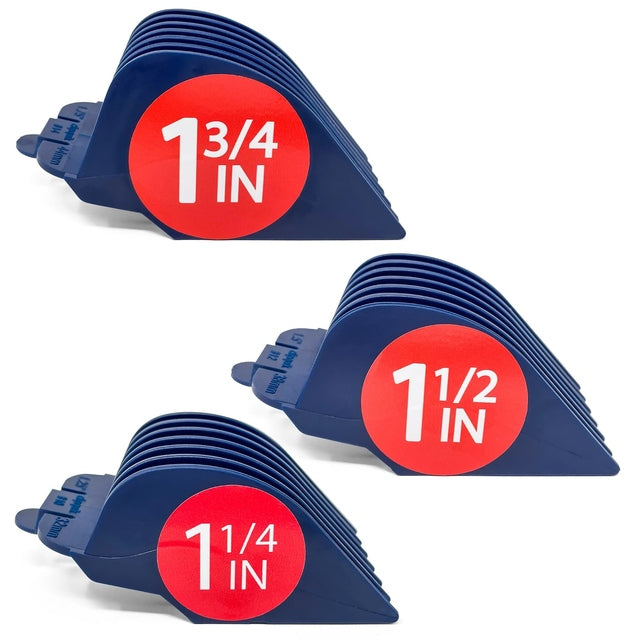 Clipquik Three Pieces XL Clipper Guard #14, #12, #10 Attachment Comb Fits Most Wahl Full Size Hair Clippers
