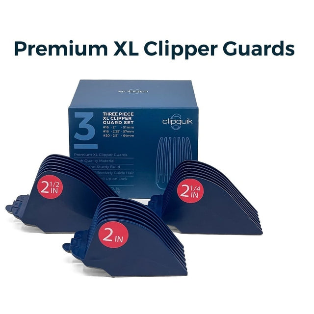 Clipquik Three Pieces XL Clipper Guard #20, #18, #16 Attachment Comb Fits Most Wahl Full Size Hair Clippers