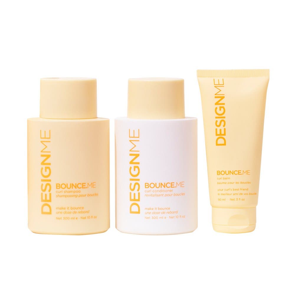 DESIGNME BounceME Curl Trio Kit Curl Shampoo, Conditioner 300ml & Curl Balm 90ml