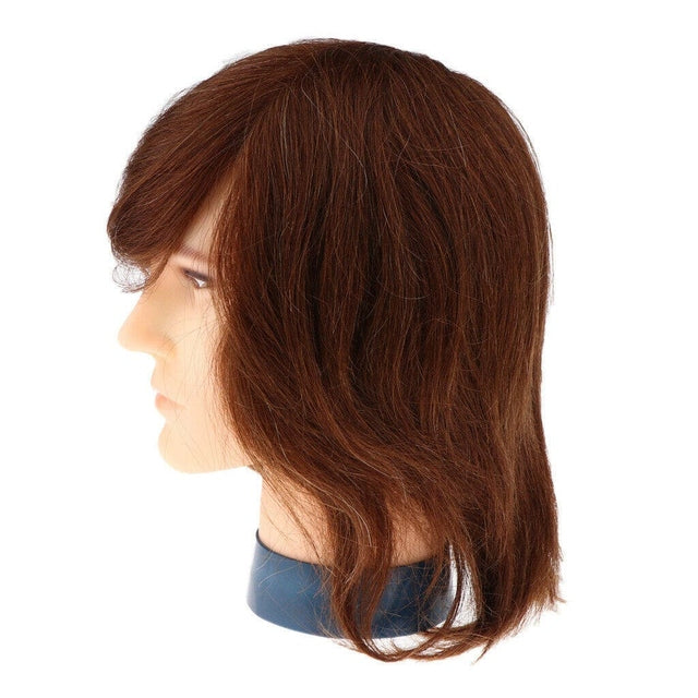 Dateline Dimitri Male Mannequin Head - 100% Human Hair, No Beard