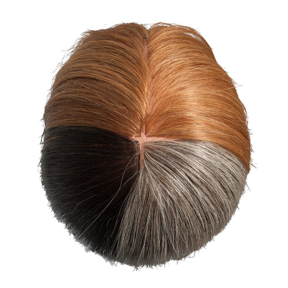 Dateline Professional Mannequin Medium Indian Hair with 4 Coloured Sections - Kate 15"