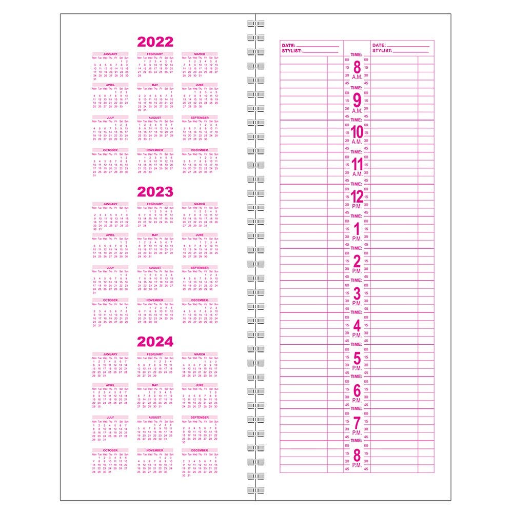 Dateline Professional 2 Column Appointment Book 144105