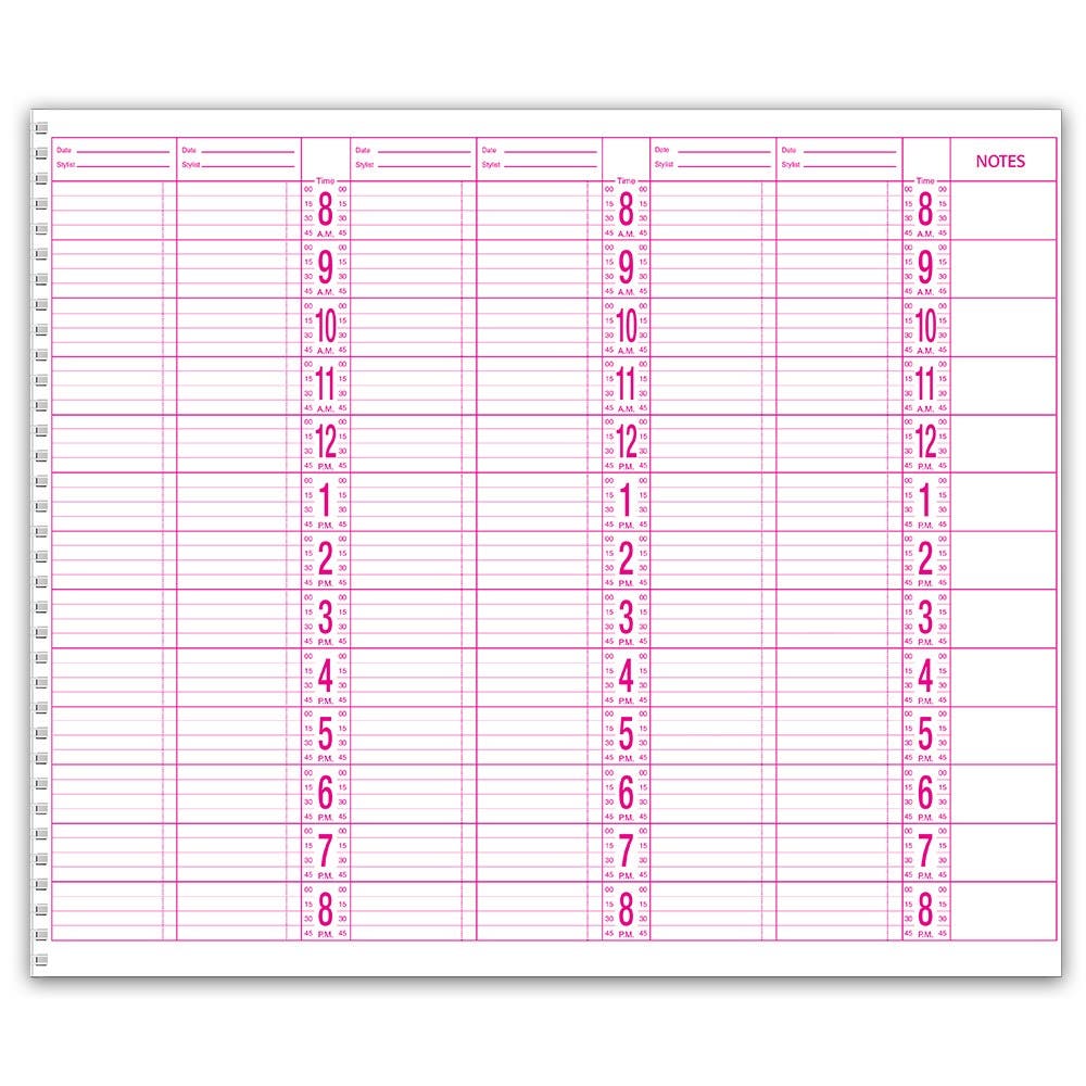 Dateline Professional 6 Column Appointment Book 144108