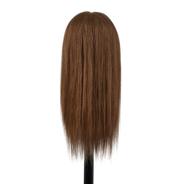 Dateline Professional Mannequin Head Designer Collection Long Indian Brown Layer Hair - Mia 18"