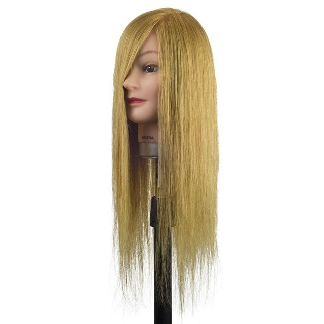 Dateline Professional Mannequin Head Krystal Blonde 20'' 100% Human Hair