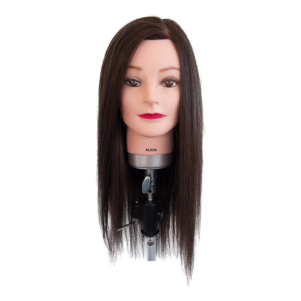 Dateline Professional Mannequin Long Indian Hair Brown - Alicia 20"