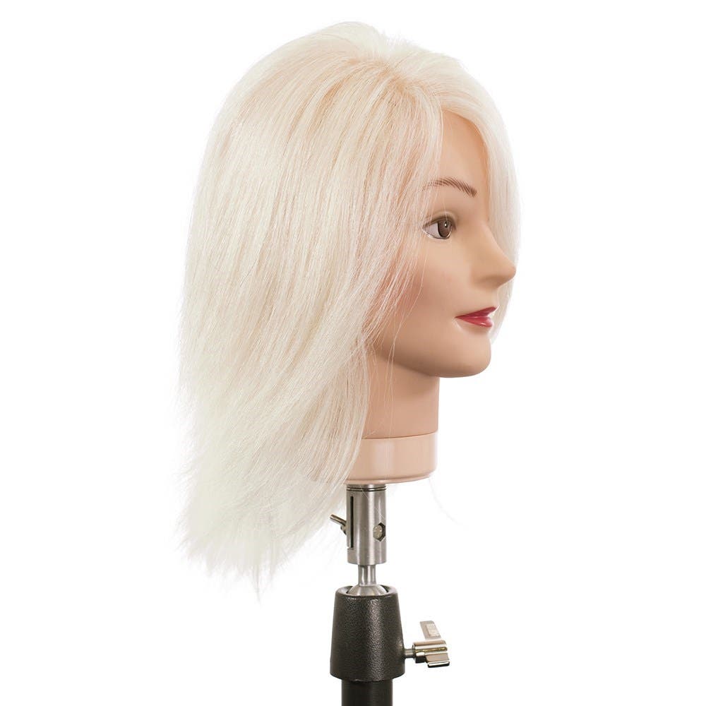 Dateline Professional Mannequin Medium Goat Hair White - Billie 8-12"