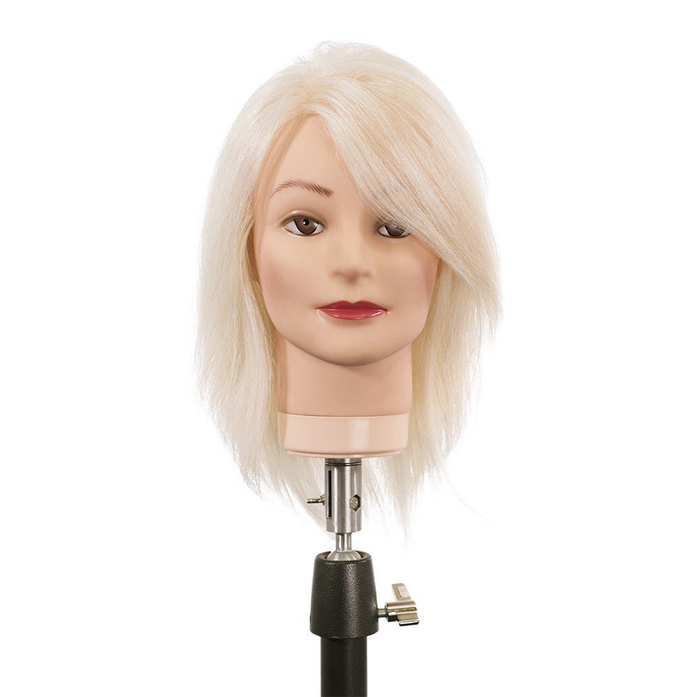 Dateline Professional Mannequin Medium Goat Hair White - Billie 8-12"