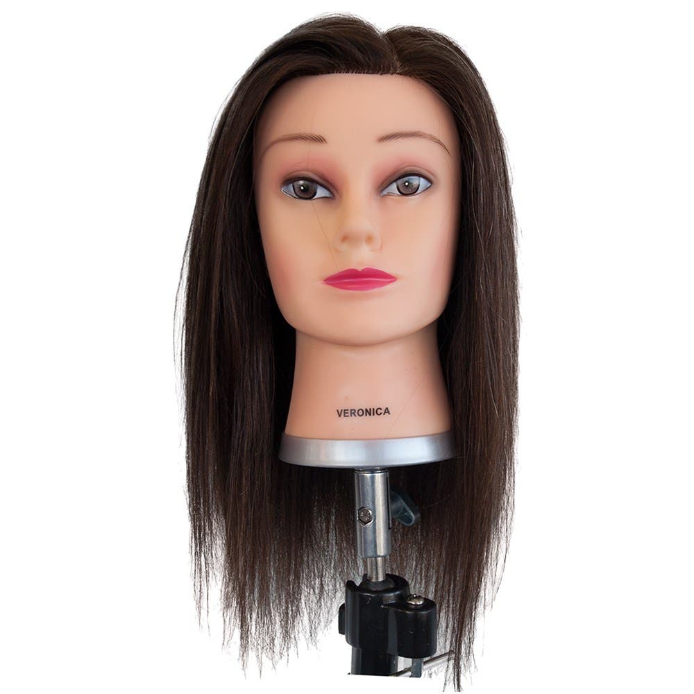 Dateline Professional Mannequin Medium Indian Hair Brown - Veronica 16"