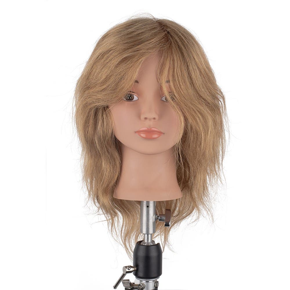 Dateline Professional Mannequin Short Indian Hair Wavy Blonde - Cher 140148