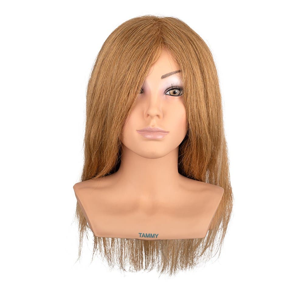 Dateline Professional Mannequin with Shoulders Medium Indian Hair Blonde - Tammy 16"