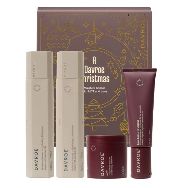 Davroe Moisture Senses Quad Pack with MCT & Luxe Leave-in Masque
