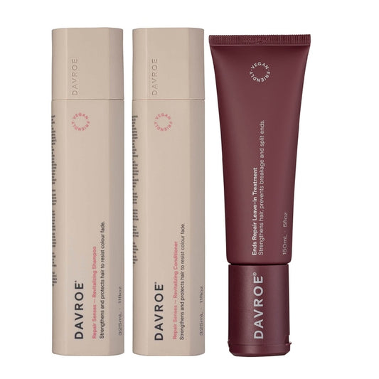 Davroe Repair Senses Trio Repair Senses Revitalising Duo + Ends Repair Leave-in Treatment