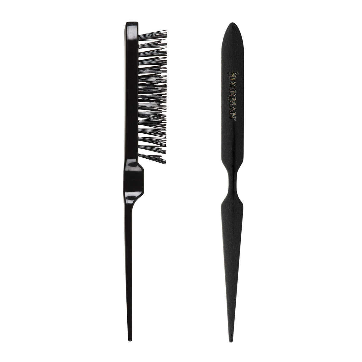 Denman D91 Back Comber Pin Tail Brush - Black