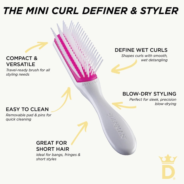 Denman D14 The Classic Mini Styler 5 Row - Kyoto Blossom