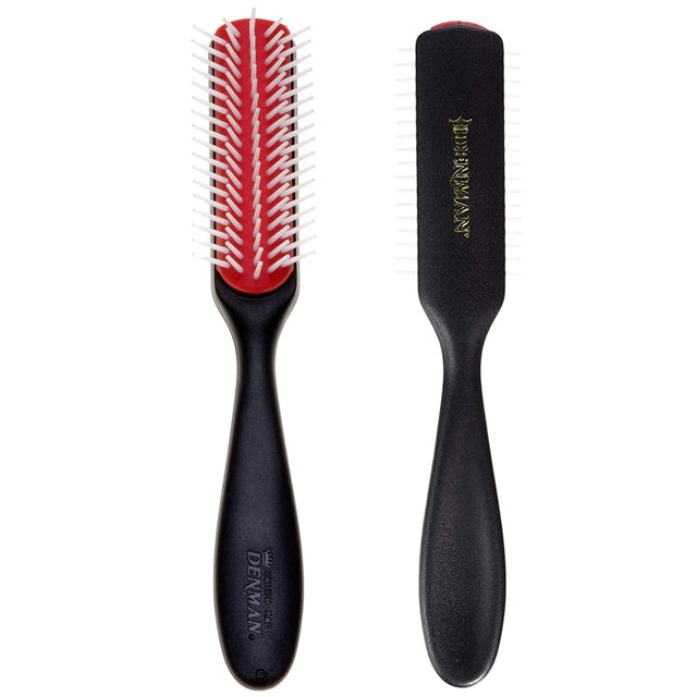 Denman D143 The Long Styler 5 Row - Black/Red