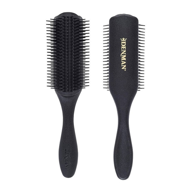 Denman D4 The Original Styler 9 Row - Matte Black/Black D4P