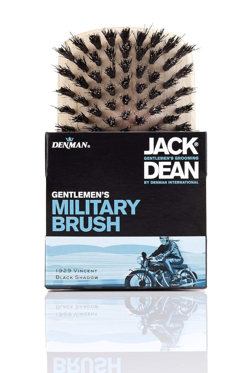Denman Jack Dean Gentlemen's Military Brush Natural Beechwood JDMB55