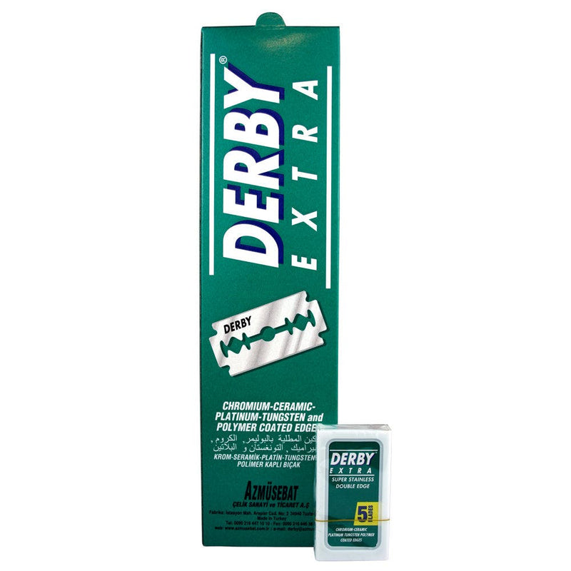 Derby Extra Double Edge Razor Blades 100pcs 20 Packets Of 5