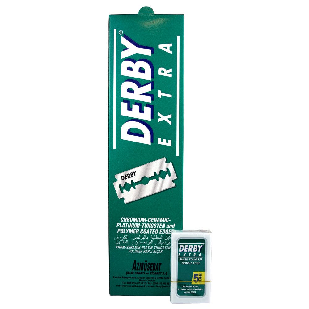 Derby Extra Double Edge Razor Blades 100pcs 20 Packets Of 5
