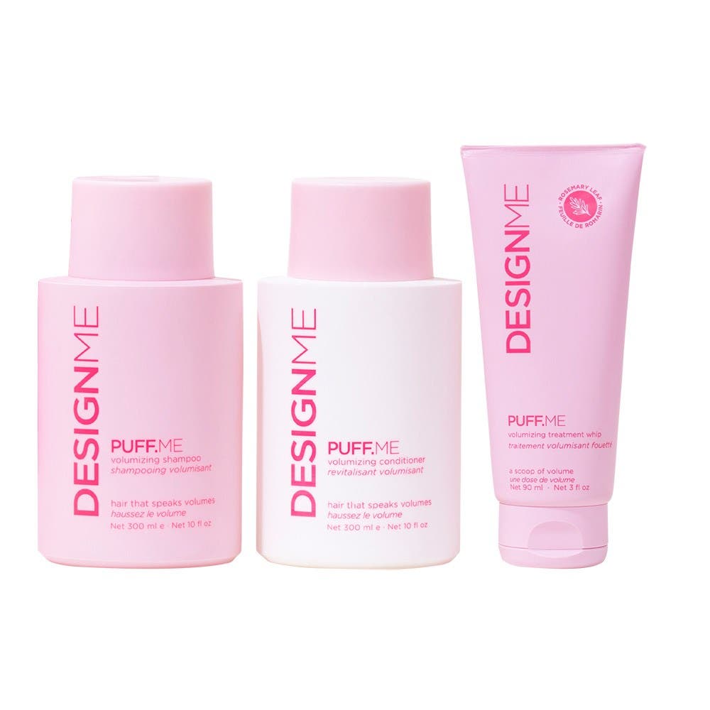DesignME PuffME Volume Trio Kit Volumising Shampoo, Conditioner & Hair Treatment