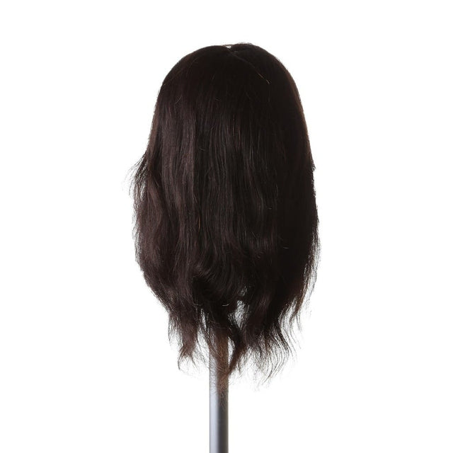 Desolie SSS 100% Human Hair Mannequin Head Brown 16" 40cm
