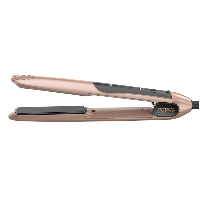 Diva GLAM Professional Ceramic Styler Straightener Rose Gold - Limited Edition