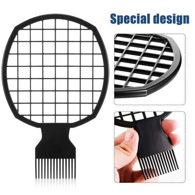 Double-Ended Afro Comb and Braiders Tool Net-shape Twist Coil Afro Dreadlocks