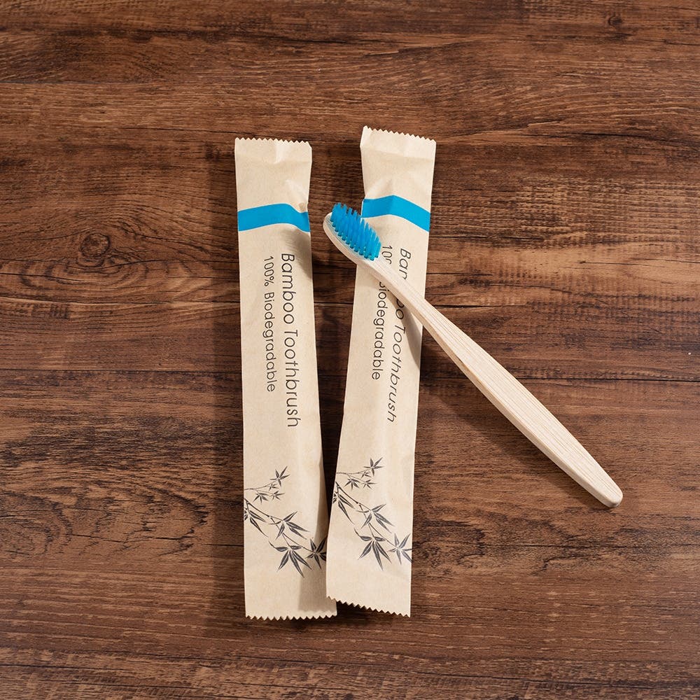 Eco-friendly Natural Bamboo Toothbrush Set, Extra soft bristle, BPA Free