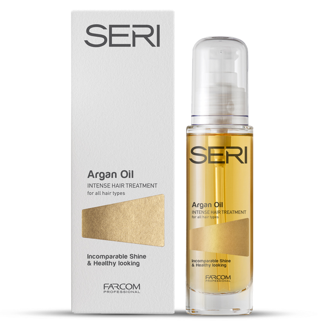 Seri Argan Oil Intense Hair Treatment for all hair types gold label detail