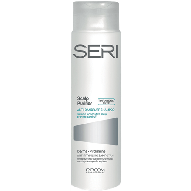 Farcom Seri Scalp Purifier Anti-Dandruff Shampoo 300ml for sensitive scalp with paraben-free formula
