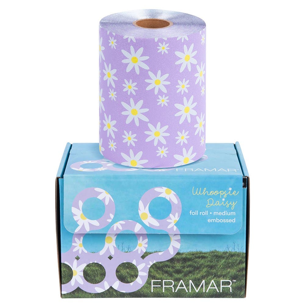 Framar Embossed Foil Roll Medium Whoopsie Daisy 12.7cm x 97.5m
