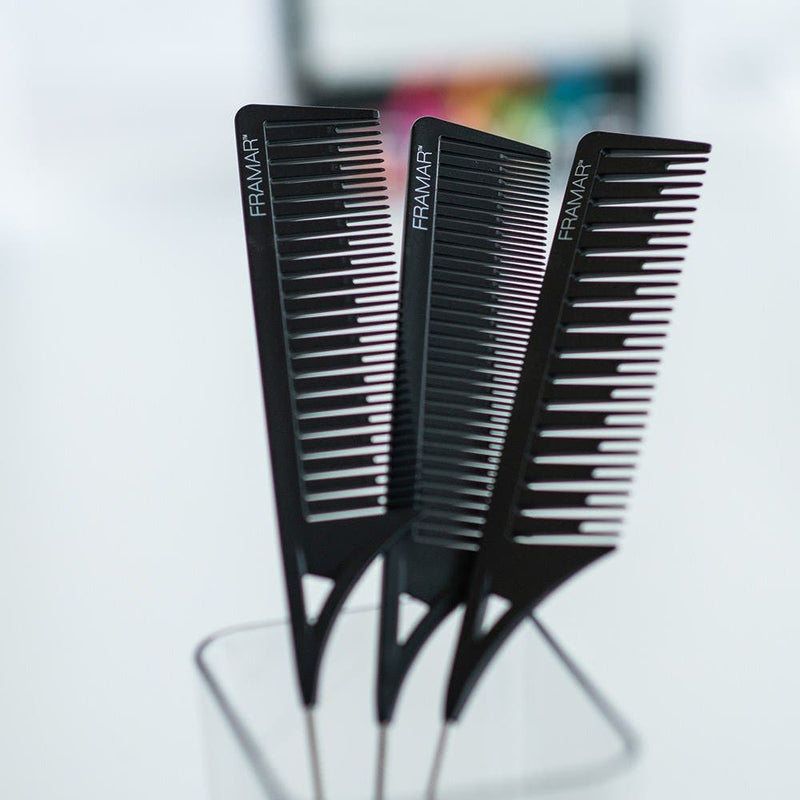 Framar Dreamweaver 3pk Highlighting Tail Combs - Black