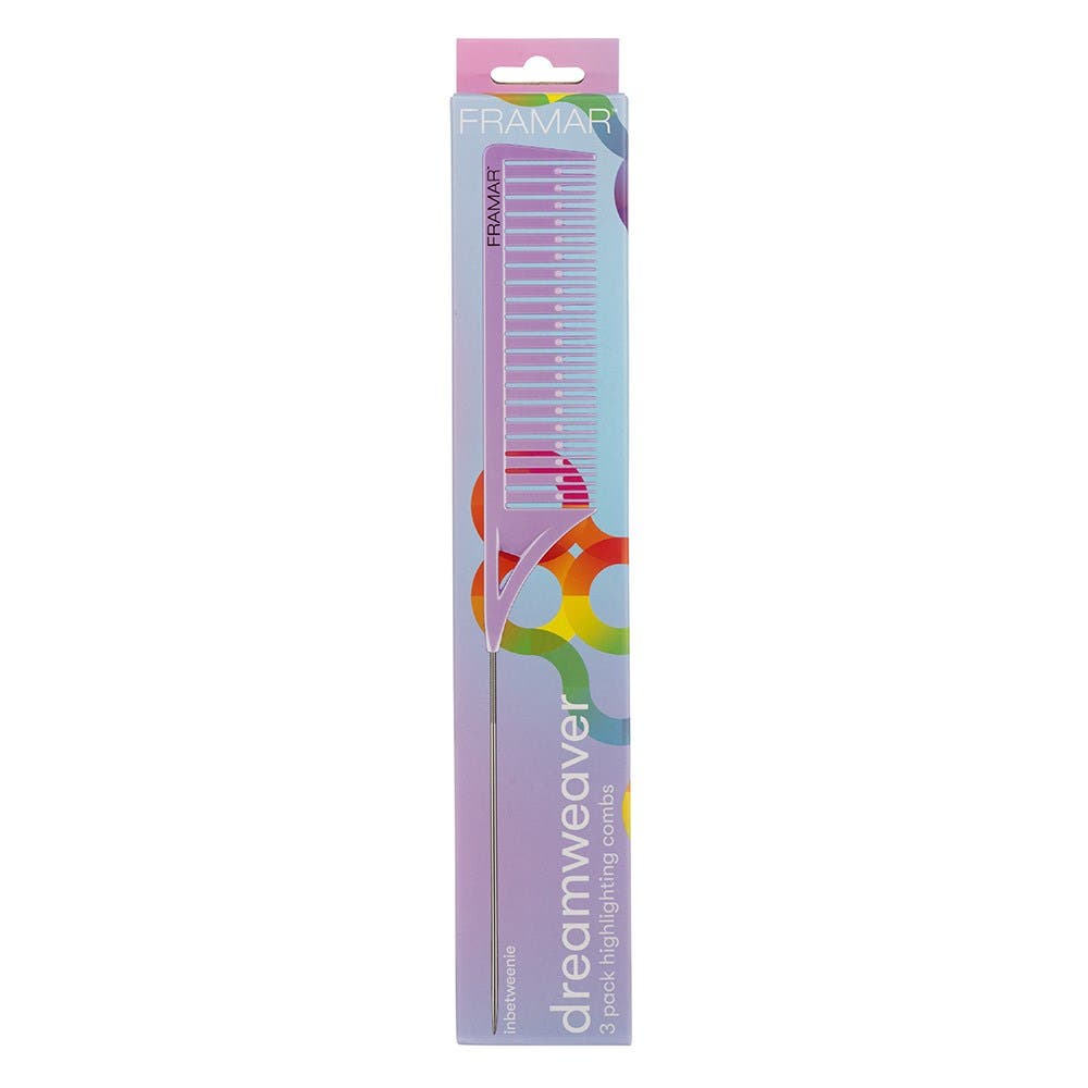 Framar Dreamweaver 3pk Highlighting Tail Combs - Pastel