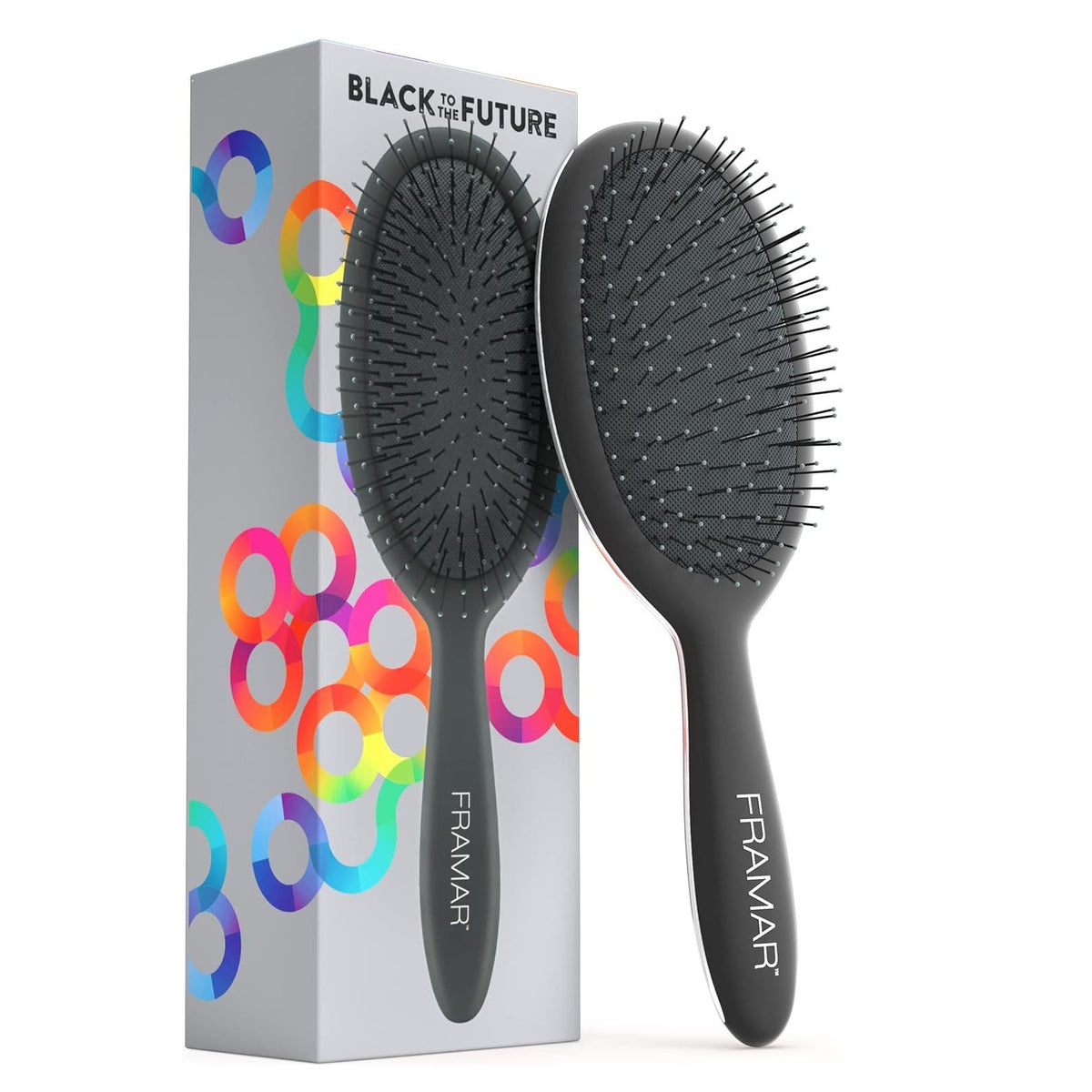 Framar Detangler Hair Brush - Black to the Future