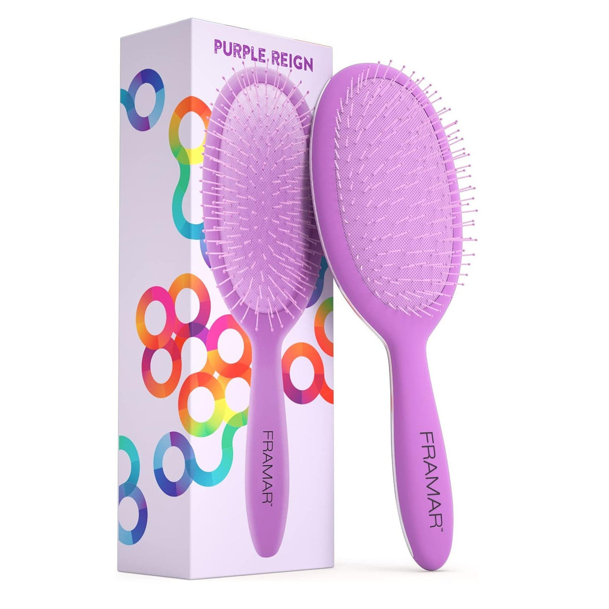 Framar Detangler Hair Brush - Purple Reign