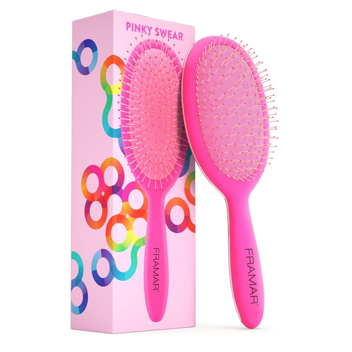 Framar Detangler Hair Brush - Pink/Pinky Swear