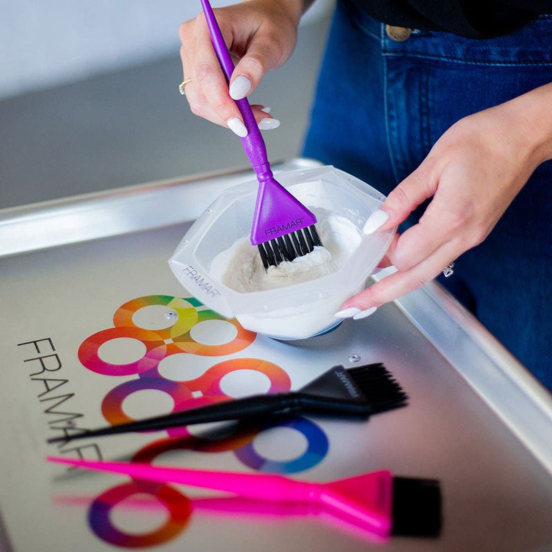 Framar Triple Threat Colour Tint Brush Set 3pk - Coloured