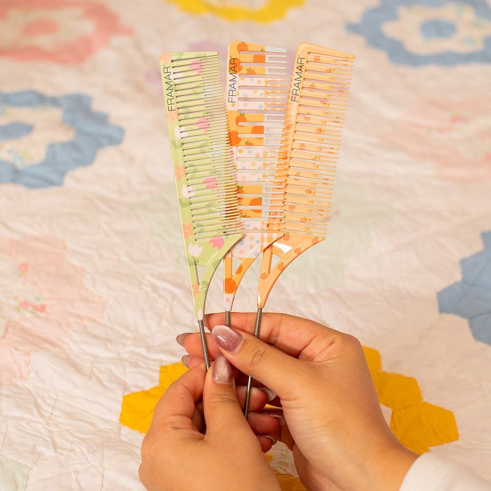 Framar Dreamweaver 3pk Highlighting Tail Combs - Quilted