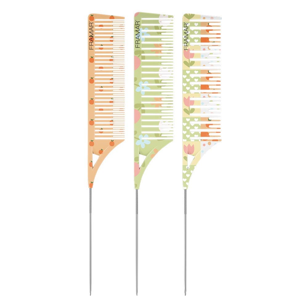 Framar Dreamweaver 3pk Highlighting Tail Combs - Quilted