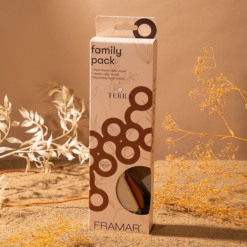 Framar Family Pack Colour Tint Brush Set 3pk - Terra