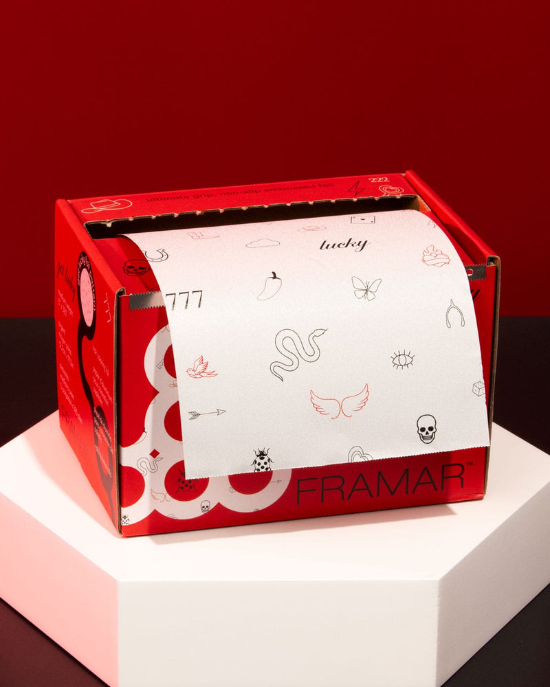 Framar Embossed Foil Roll Medium Get Lucky 12.7cm x 97.5m