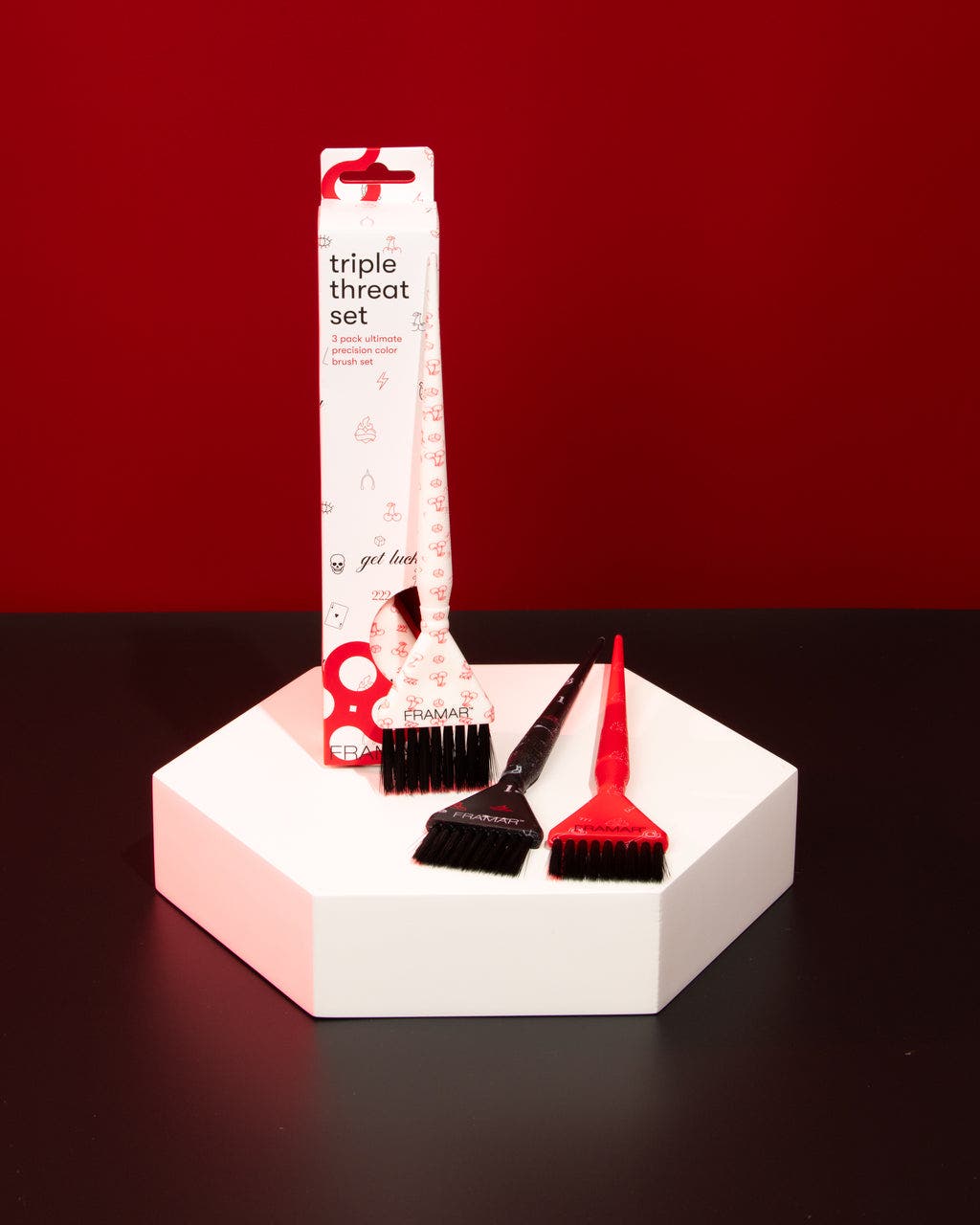 Framar Triple Threat Colour Tint Brush Set 3pk - Get Lucky