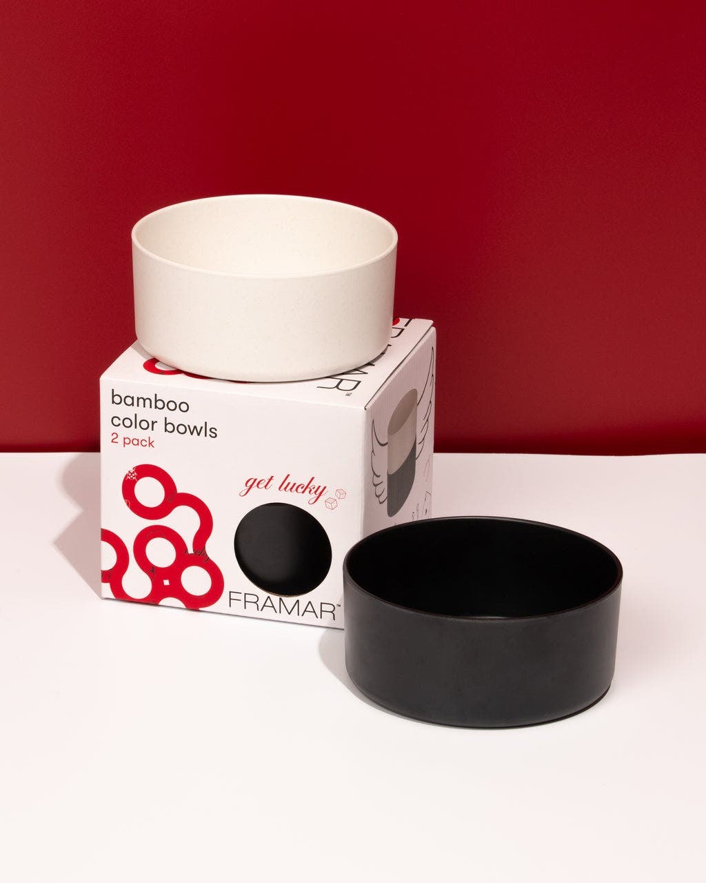 Framar Bamboo Colour Bowl Set 2pk - Get Lucky