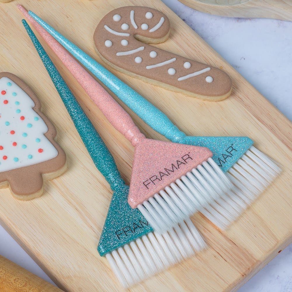 Framar Big Daddy Colour Tint Brush Set 3pk Glitter - Cookie Cutter